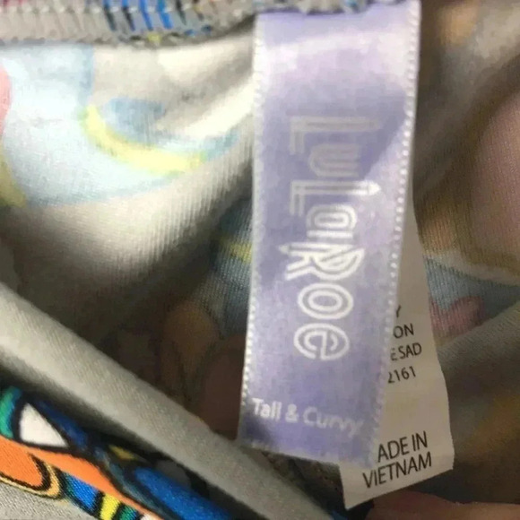 LULAROE WOMENS TALL AND CURVY DISNEY DONALD DUCK LEGGINGS - Picture 4 of 9